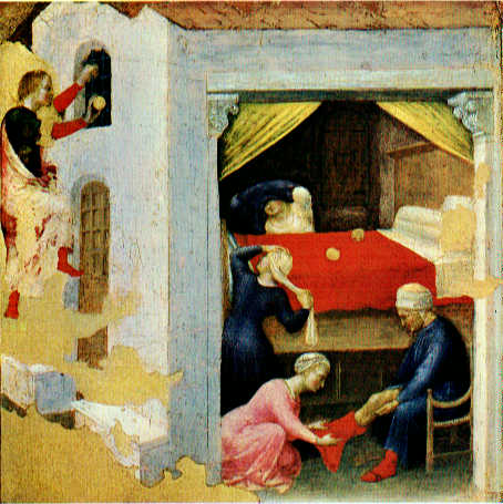 Quaratesi Altarpiece: St. Nicholas and three poor maidens sg